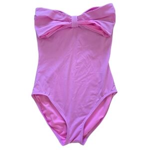 Kate Spade Pink Bandeau Malliot Georgia Beach Blush One Piece Swimsuit